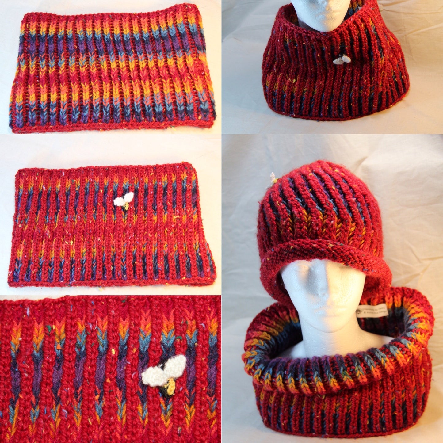 Black cat Rainbow Cowl