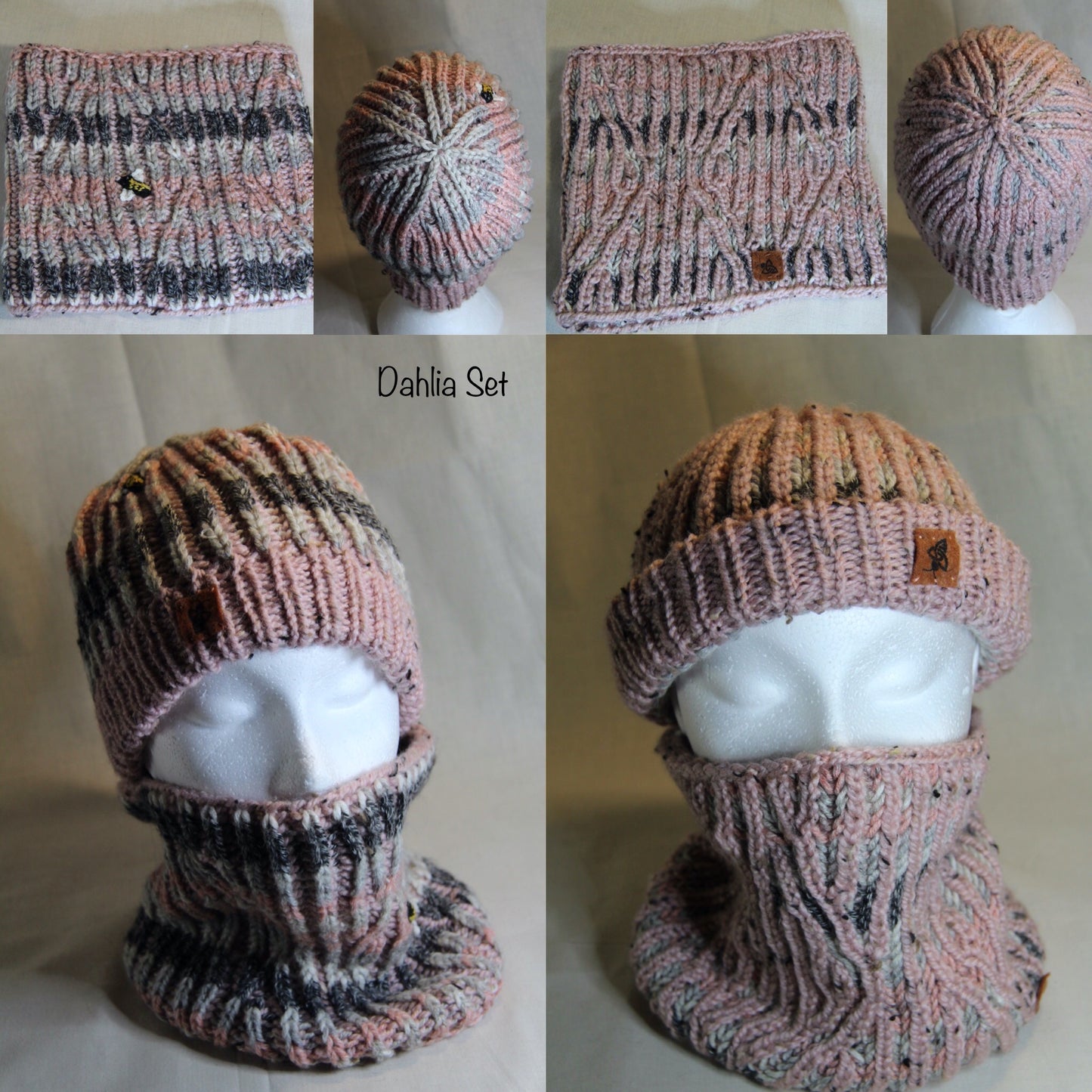 Dahlia - Bonnet & Cowl Set