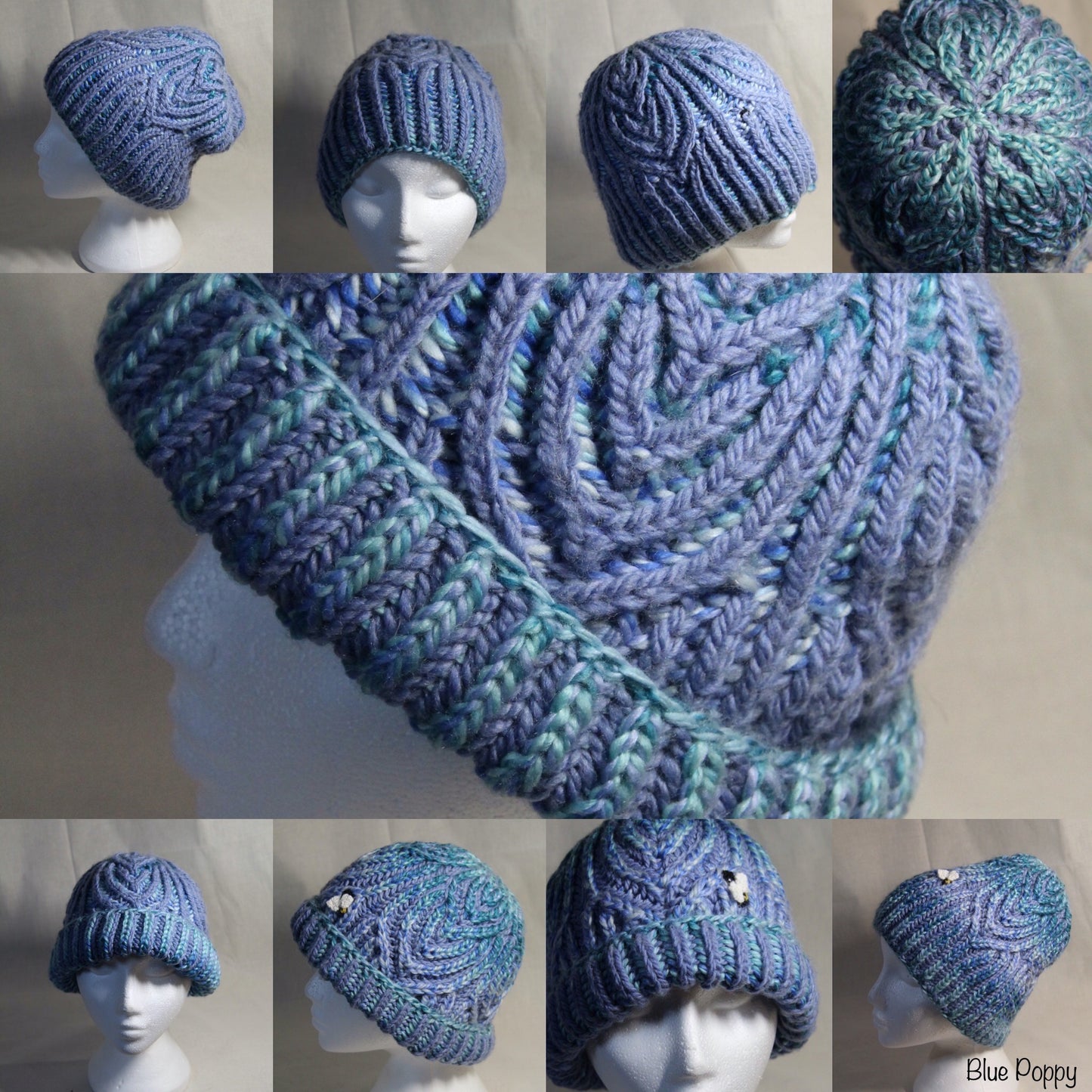 Blue Poppy - Merino Bonnet