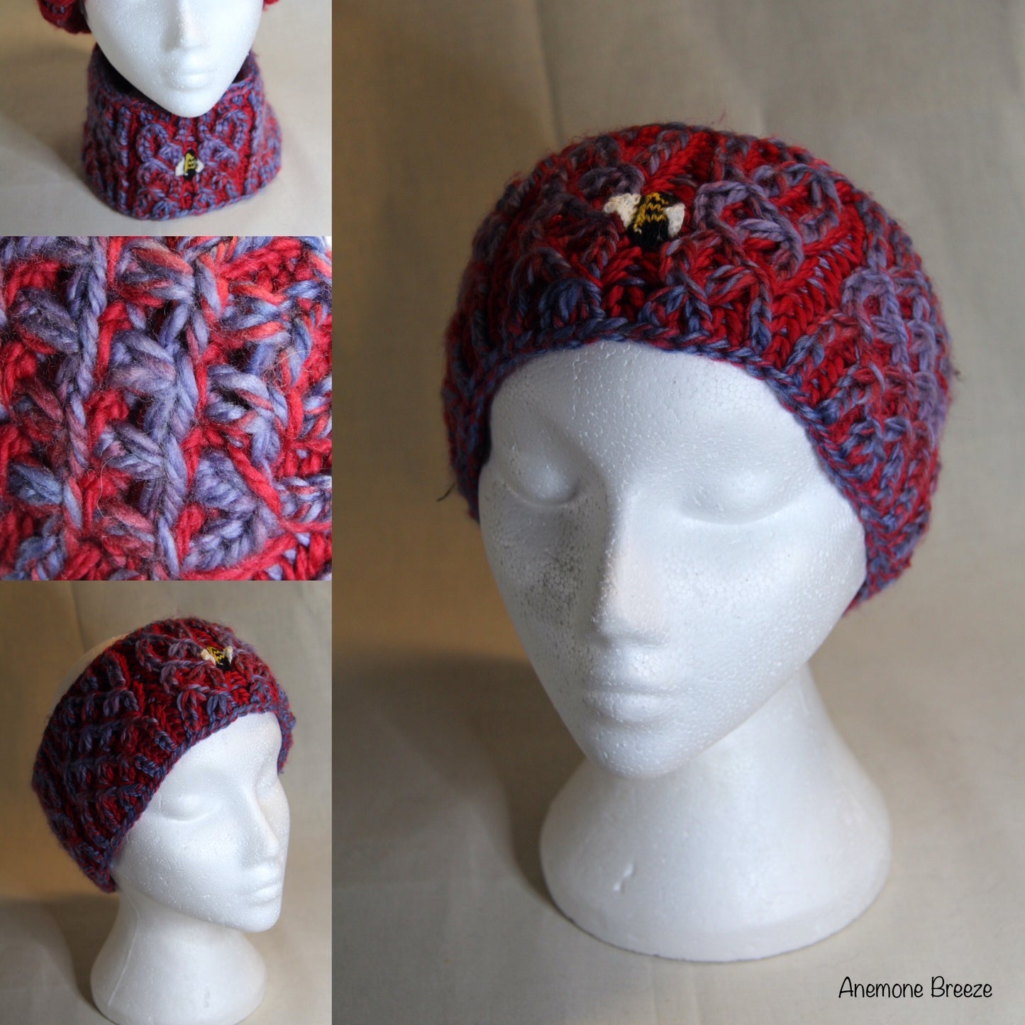 Anemone Breeze - Merino Ear Warmer